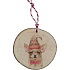 Bohemia Gifts Handgefertigtes hölzernes Weihnachtsornament Chihuahua 6 cm