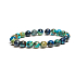 Chrysokoll-Armband elastisch Naturstein, Kugel 8 mm / 16 - 17 cm, König Salomon Stein