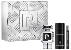 Paco Rabanne Phantom Eau de Toilette 100 ml + Deodorant Spray 150 ml + Eau de Toilette 10 ml Miniatur, Geschenkset für Männer