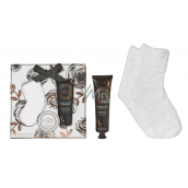 Grace Cole Rose & Geranium Fußbalsam 100 ml + warme Socken 1 Paar, Kosmetikset für Frauen