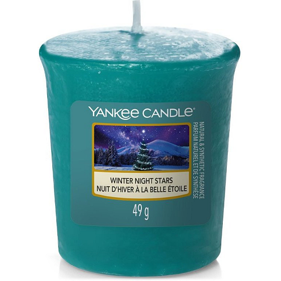 Yankee Candle Winter Night Stars - Winter Night Stars duftende Votivkerze 49 g