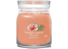 Yankee Candle Tropical Breeze - Tropical Breeze Duftkerze Signature medium Glas 2 Dochte 368 g