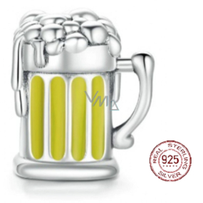Charme Sterling Silber 925 Bier, Perle für Armband, Essen und Trinken