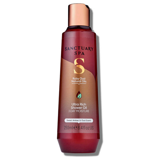 Sanctuary Spa Signature Collection Bernstein und Oud Pflegendes Duschöl 250 ml