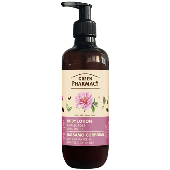 Green Pharmacy Damaszener Rose und Shea Butter Körperlotion 400 ml