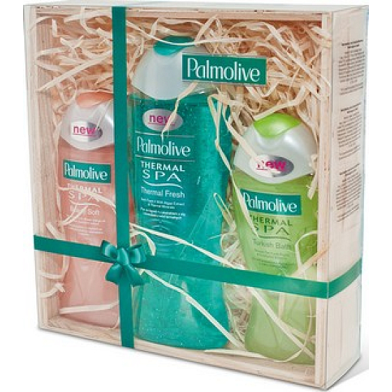 Palmolive Thermal Spa Korb 2 x 250 ml Duschgel + 500 ml Schaum, Kosmetikset