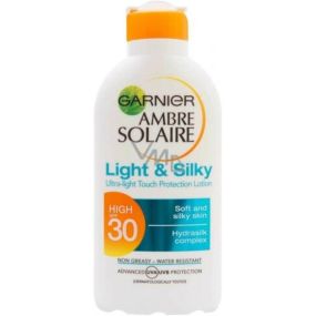 Garnier Ambre Solaire Light & Silky LSF30 Sonnencreme 200 ml
