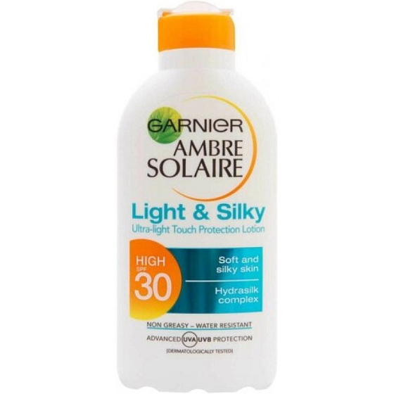 Garnier Ambre Solaire Light & Silky LSF30 Sonnencreme 200 ml