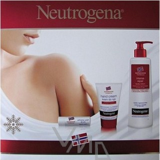 Neutrogena Intensiv regenerierende Handcreme + Körperlotion + Lippenbalsam, Kosmetikset