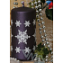 Lima Snowflake Kerze dunkel lila Zylinder 60 x 120 mm 1 Stück