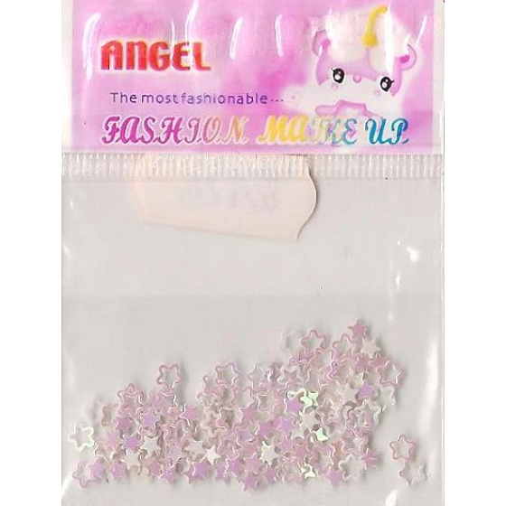 Engel Ornamente Blumen und Sterne rosa 1 Packung