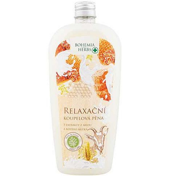 Bohemia Gifts Honig und Ziegenmilch cremiger Badezusatz 500 ml