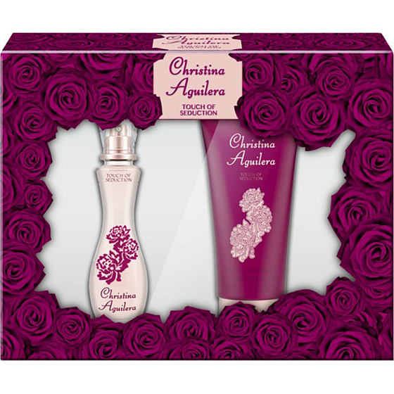 Christina Aguilera Touch of Seduction parfümiertes Wasser für Frauen 30 ml + Duschgel 50 ml, Geschenkset