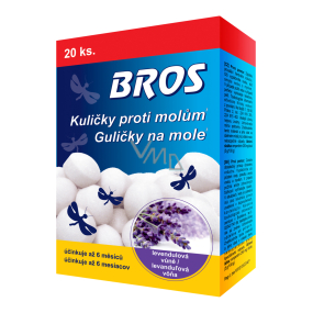 Bros Balls gegen Motten mit dem Duft von Lavendel 20 Stück