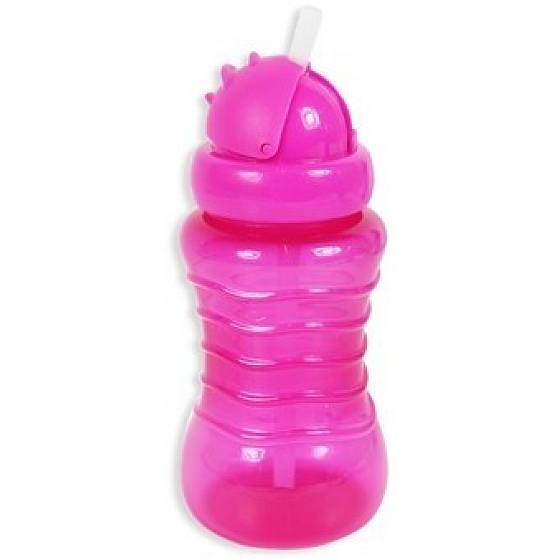 Erste Schritte 12+ Flasche mit Strohhalm für Kinder rosa 310 ml