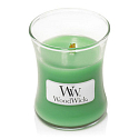 WoodWick Palmblatt - Palmblatt-Duftkerze mit Holzdocht und Glasdeckel klein 85 g