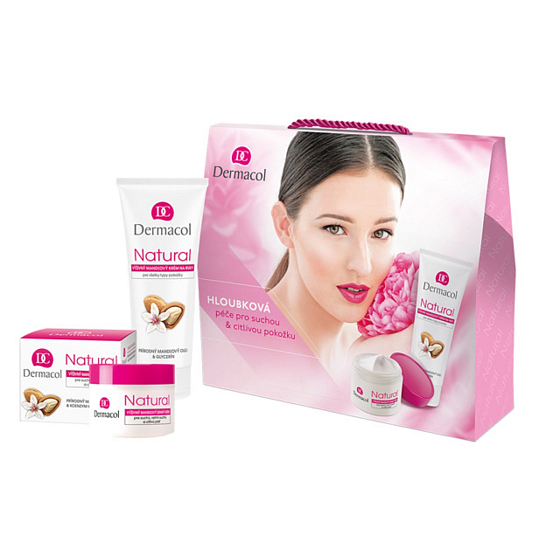 Dermacol Natural Tagescreme 50 ml + Handcreme 75 ml, Kosmetikset