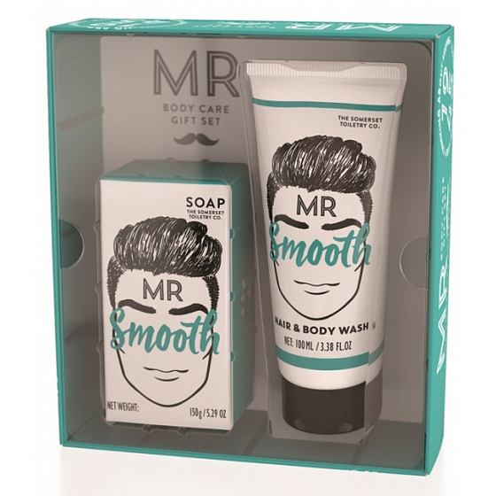 Somerset Toiletry Pan Glatte Toilettenseife 150 g + Reinigungsgel für Körper und Haare 100 ml, Kosmetikset