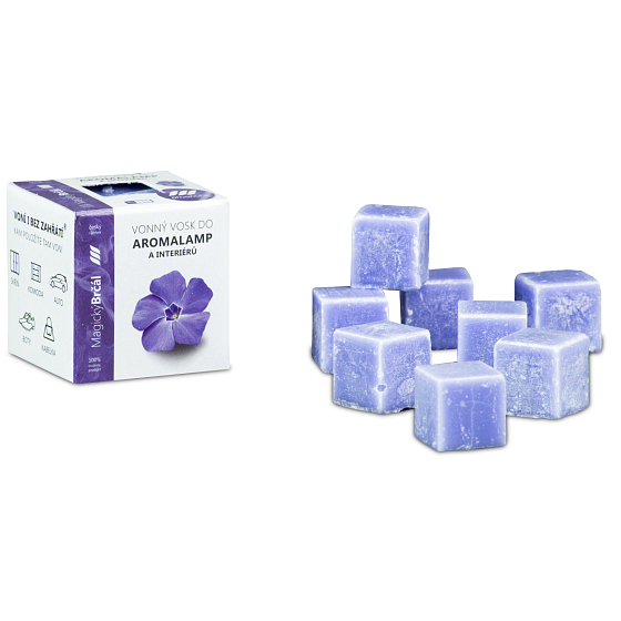 Kozák Magic Immergrün natürliches Duftwachs für Aromalampen und Innenräume 8 Würfel 30 g