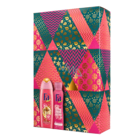 Fa Magic Oil Pink Jasmin Duft Duschgel 250 ml + Pink Passion Blumenduft Deodorant Spray für Frauen 150 ml, Kosmetikset