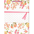 Ditipo Geschenk Kraftbeutel mittel 22 x 10 x 29 cm rosa Blüten