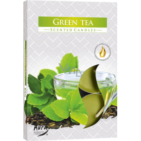 Bispol Aura Grüner Tee - Grüntee duftende Teelichter 6 Stück