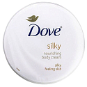 Dove Silky pflegende Körpercreme für den ganzen Körper mit reiner Seide 300 ml