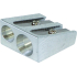 Donau Doppel-Metall-Bleistiftspitzer, silber 8 und 11 mm