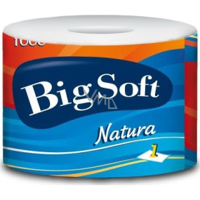 Big Soft Natura Toilettenpapier 1 Lage 1000 Stück 1 Stück