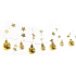 Emos Weihnachtsgirlande mit goldenen Kugeln und Sternen 1,9 m, 20 LEDs, warmweiß
