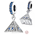 Sterling Silber 925 Ägypten - calling you - Pyramide, Auge des Horus, Reise-Armband-Anhänger