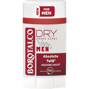 Borotalco Men Dry Amber Scent Deodorant Stick für Männer 40 ml