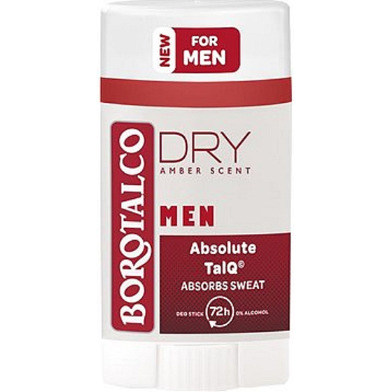 Borotalco Men Dry Amber Scent Deodorant Stick für Männer 40 ml