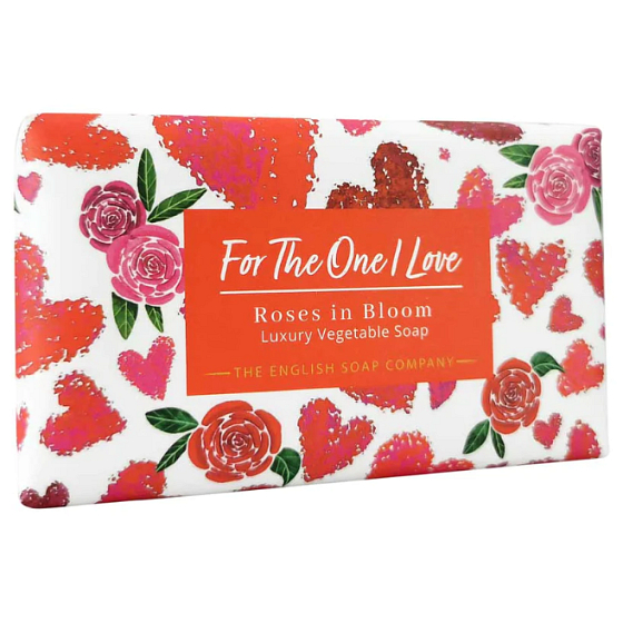 English Soap For The One I Love Roses in Bloom natürliche parfümierte Toilettenseife mit Sheabutter 190 g