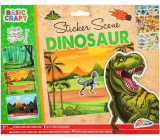 Basic Craft Dino kreative Aktivitäten mit Aufklebern, Kreativset für Kinder ab 3 Jahren