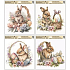 Fensterfolie Osterhase mit Glitzer 30 x 33,5 cm, verschiedene Motive