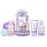 Baylis & Harding Einhorn Duschcreme 100 ml + Duschgel 100 ml + Körperlotion 30 ml + Sprudelnde Kugel 40 g + Körper-Schwamm, Set mit pflegenden Körperprodukten im Glasbehälter für Kinder