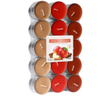 Bispol Aura čajová svíčka vonná jablko - skořice 1,5 x 3,9 cm 30 kusů 4 hodiny