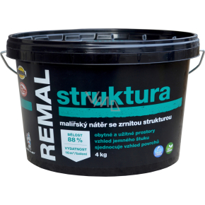 REMAL Struktur malerische Farbe mit grobkörniger Struktur, 4 kg