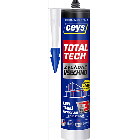 Ceys Total Tech universelles Kleber und Dichtmittel, schwarz, 290 ml