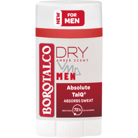 Borotalco Men Dry Amber Scent Deodorant Stick für Männer 40 ml