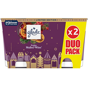 GLADE DUFTKERZE 2 x 112 G DUOPACK GLÜHWEIN 0023