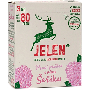 Jelen Flieder Waschpulver Box 60 Waschladungen, 3 kg Jelen Flieder Waschpulver Box 60 Waschladungen, 3 kg