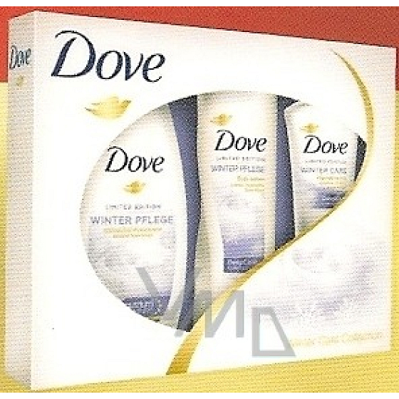 Dove Winter Care Duschgel 250 ml + Körperlotion 250 ml + Handcreme 75 ml, Kosmetikset