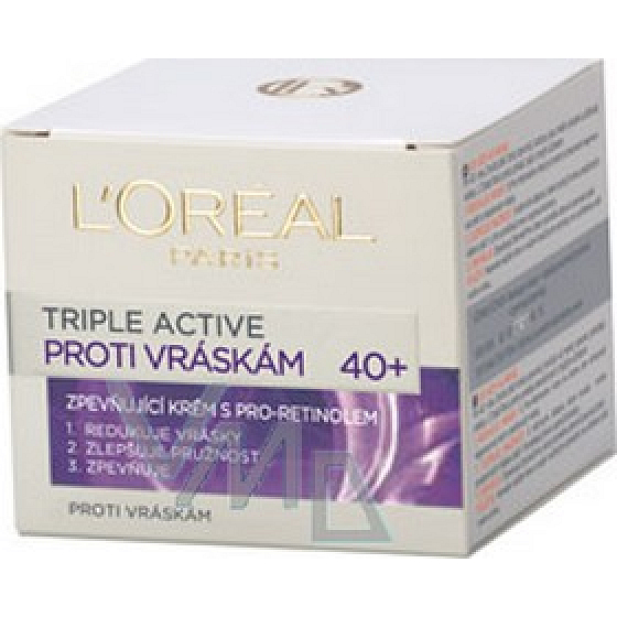 Loreal Paris Triple Active 40+ Straffende Anti-Falten-Creme mit Pro-Retinol 50 ml