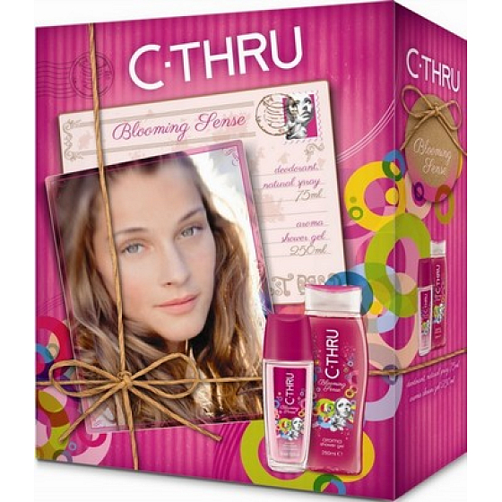 C-Thru Blooming Sense parfümiertes Deodorantglas für Frauen 75 ml + Duschgel 250 ml, Kosmetikset