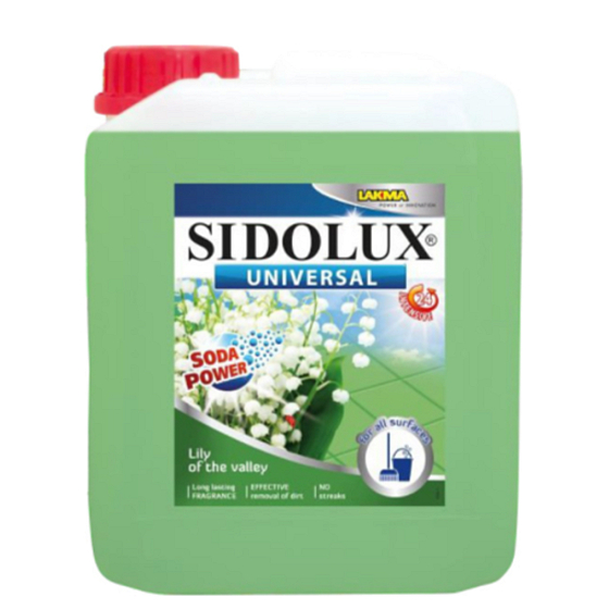 Sidolux Universal Maiglöckchenwaschmittel für alle abwaschbaren Oberflächen und Böden 5 l