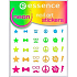Essence Nail Art Sticker Nagelaufkleber 13 Neon 1 Blatt