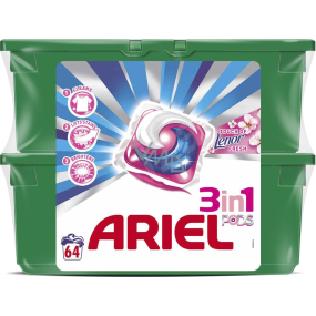 Ariel Touch von Lenor Fresh 3 in 1 Gelkapseln zum Waschen von Kleidung 2 x 32 Stück