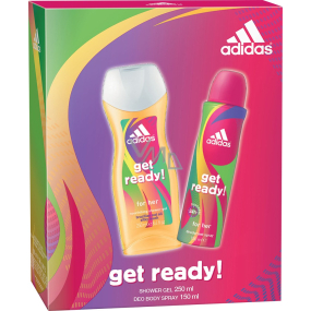 Adidas Mach dich bereit! für Ihr Deospray 150 ml + Duschgel 250 ml, Kosmetikset